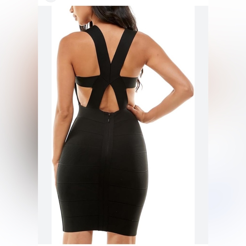 Herve Leger Midnight Bandage Mini Dress S